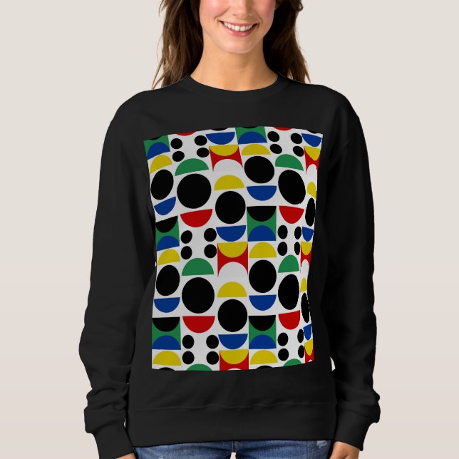 Moletom Padrão do século de Médio Bauhaus escandinavo (Frente)