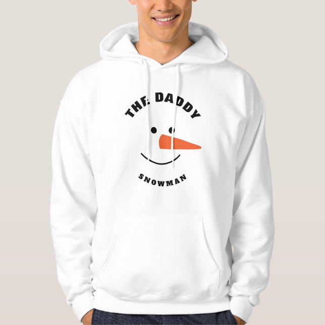 Moletom Padre Snowman Face Squad Correspondendo à fantasia (Frente)