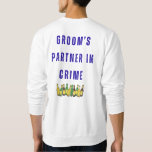 Moletom Padrinho Favorito<br><div class="desc">Celebre a despedida de solteiro com estilo com esta divertida e ousada camiseta de malha para padrinhos! Perfeita para o braço direito do noivo,  esta camiseta apresenta:</div>