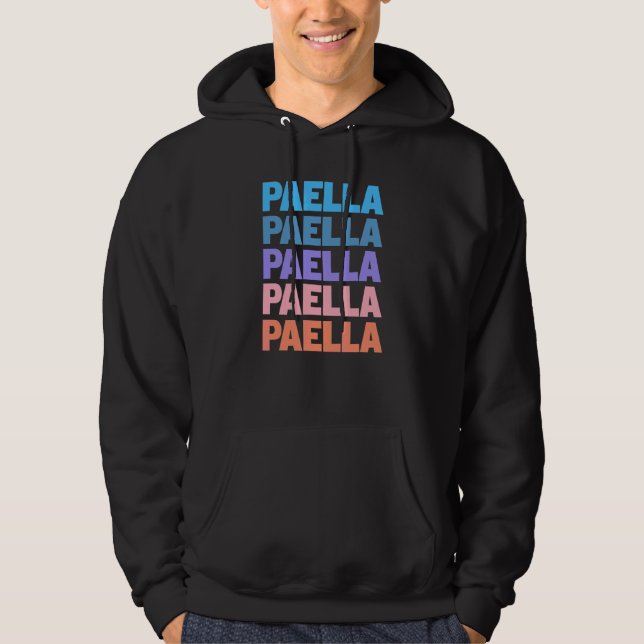 Moletom Paella Moderna Espanha Texto Repetido (Frente)