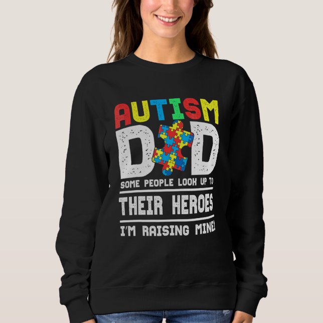 Moletom Pai Autismo Algumas Pessoas Olham para os Heróis d (Frente)