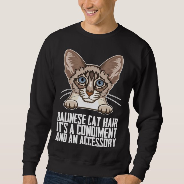 Moletom Pai balinês  Mãe balinesa  Gatos balineses  1 (Frente)