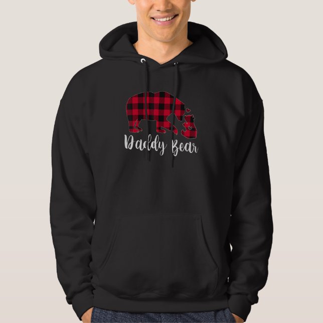 Moletom Pai Bear Pajama Red Buffalo Xadrez (Frente)