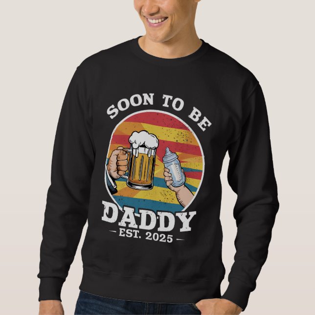 Moletom Pai Breve 2025 Primeiro Pai 2025 Retro (Frente)