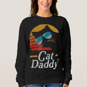 Moletom Pai Cat Vintage 80s Estilo Cat. Óculos Retro Sol D