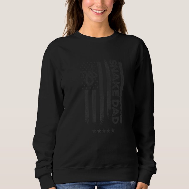Moletom Pai Cobra da Bandeira Americana dos EUA (Frente)