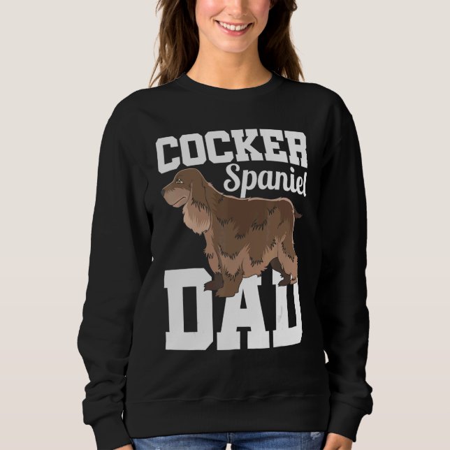 Moletom Pai Cocker Spaniel Macho Cachorro Animal Fofo Pet  (Frente)