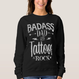 Moletom Pai Com Tattoos Rock Graphic