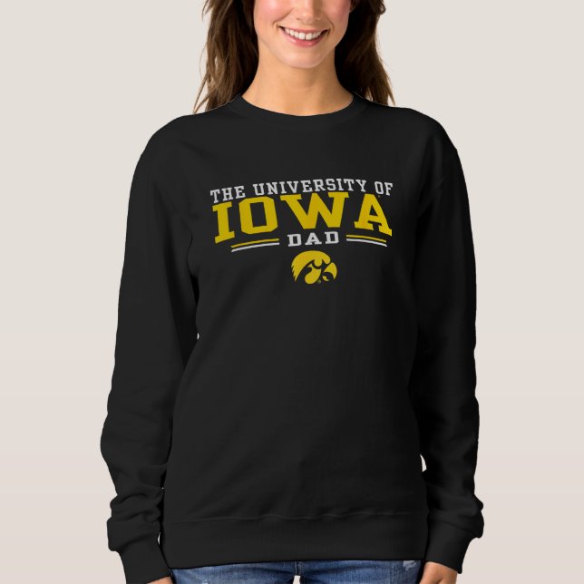 Moletom Pai da Família Iowa Hawkeyes Black Oficialmente Li (Frente)