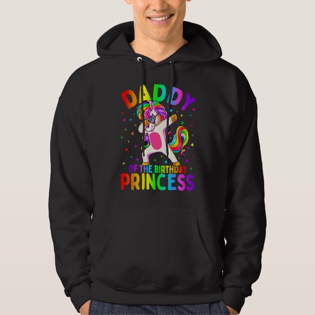 Moletom Pai Da Princesa de Aniversário Dabbing Unicor (Frente)