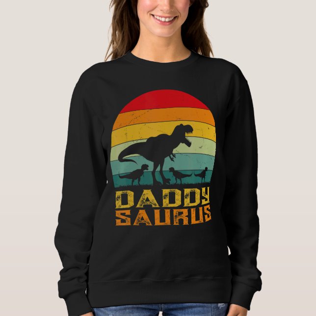 Moletom Pai Daddysaurus Rex Dia de os pais Dinossauro 2022 (Frente)
