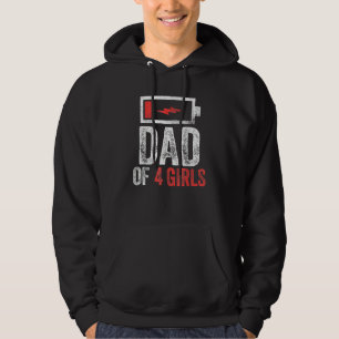 Moletom Pai De 4 Meninas Do Dia de os pais Filha Bi