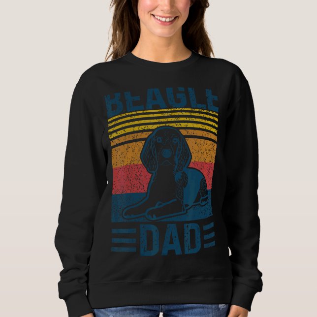 Moletom Pai de Beagle Padre Retro Beagle Cog Pai (Frente)