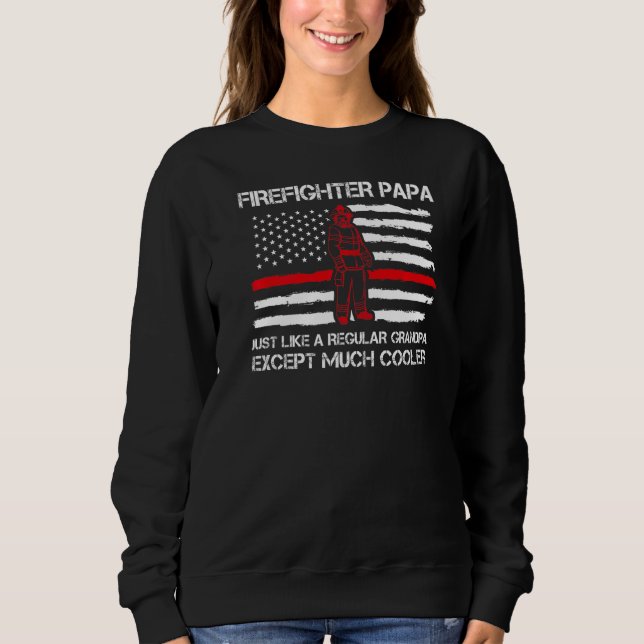 Moletom Pai De Bombeiros Como Vovô Normal (Frente)