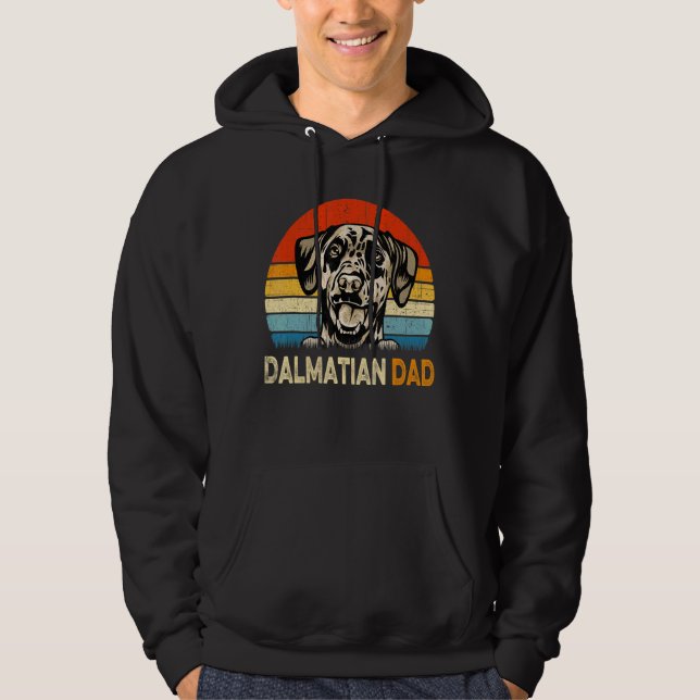 Moletom Pai de cães de Pai retrorado Dalmaciano (Frente)