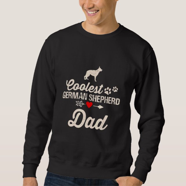 Moletom Pai De Cão De Cão De Cachorro Pai De German shephe (Frente)