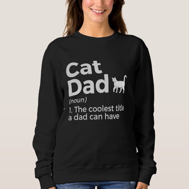 Moletom Pai de Cat Definição Engraçada (Frente)