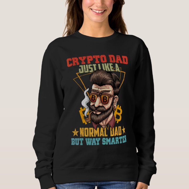 Moletom Pai De Criptografia BitIgual A Um Pai Normal (Frente)
