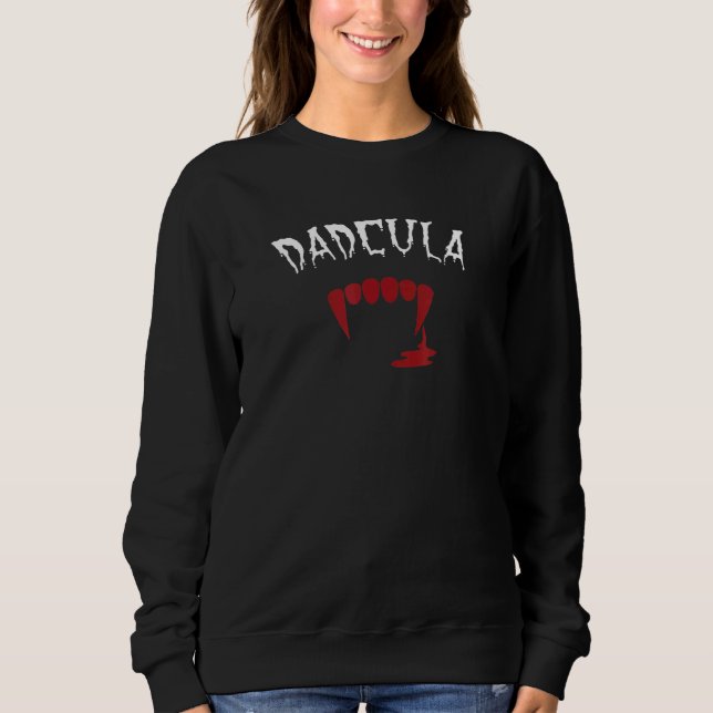 Moletom Pai de Dentes do Vampiro de Dadcula Halloween (Frente)