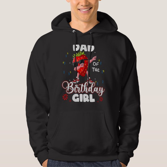 Moletom Pai De fruta Da Garota De Aniversário, Morango Dab (Frente)