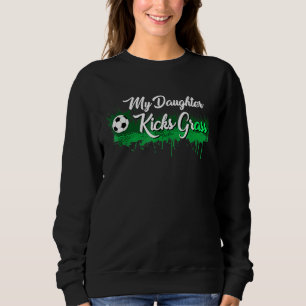 Moletom Pai De Futebol Mãe Minha Filha Chuva