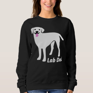 Moletom Pai de laboratório - Labrador branco bonito
