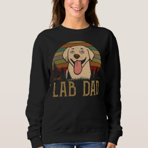 Moletom Pai de laboratório Vintage labrador amarelo