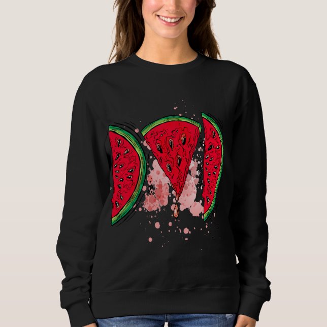 Moletom Pai de melancia engraçado Summer Melon Fruta - Pai (Frente)