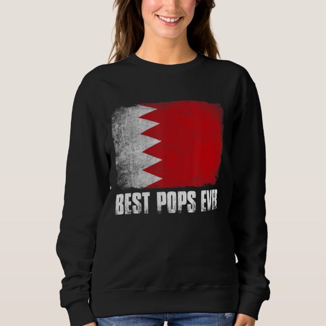 Moletom Pai de Pai Patriótico dos Melhores Pop De Bahrain (Frente)