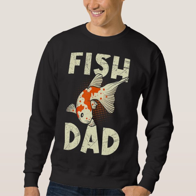Moletom Pai de peixe Koi Pai Koi Pond (Frente)