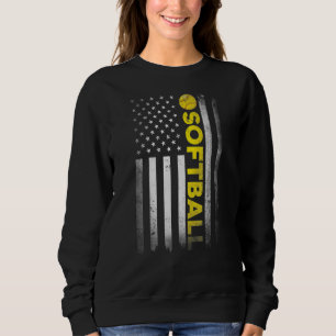 Moletom Pai de Softball Mãe dos Estados Unidos Roupa de Ba