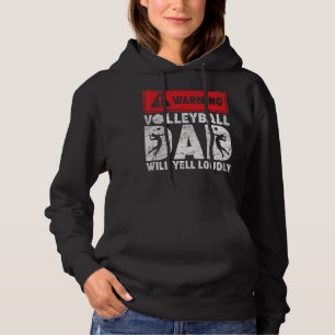 Moletom Pai De Voleibol Para Advertência, Gritará Muito Pa