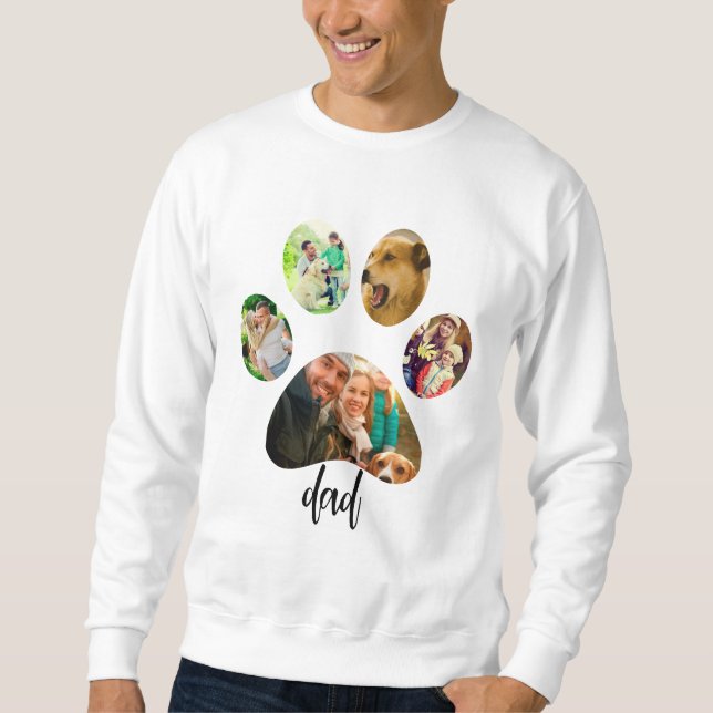 Moletom Pai dia de os pais | Colagem de Fotografias de Imp (Frente)