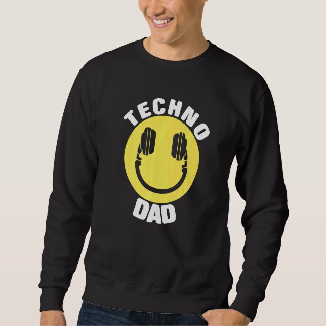 Moletom Pai Dj Music Techno (Frente)