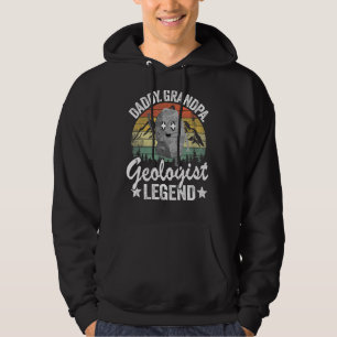 Moletom Pai do Avô Geólogo Legend Geology Pai Ro