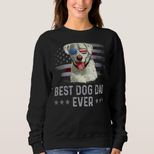 Moletom Pai do Labrador Retriever Bandeira Americana Vinta