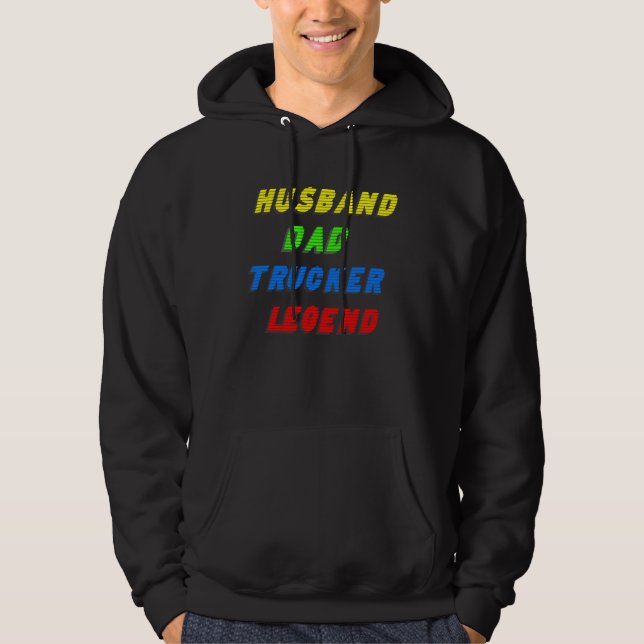 Moletom pai do marido lenda T-Shirt Hoodie (Frente)
