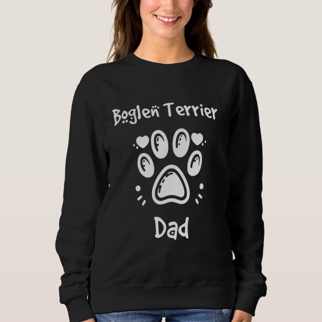 Moletom Pai do Terrier Boglen Beagle Boston Terrier Cachor (Frente)