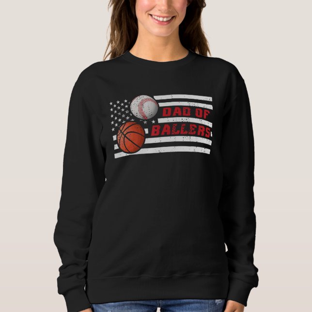Moletom Pai dos Atletas de Beisebol e Basquete Pai 1 (Frente)
