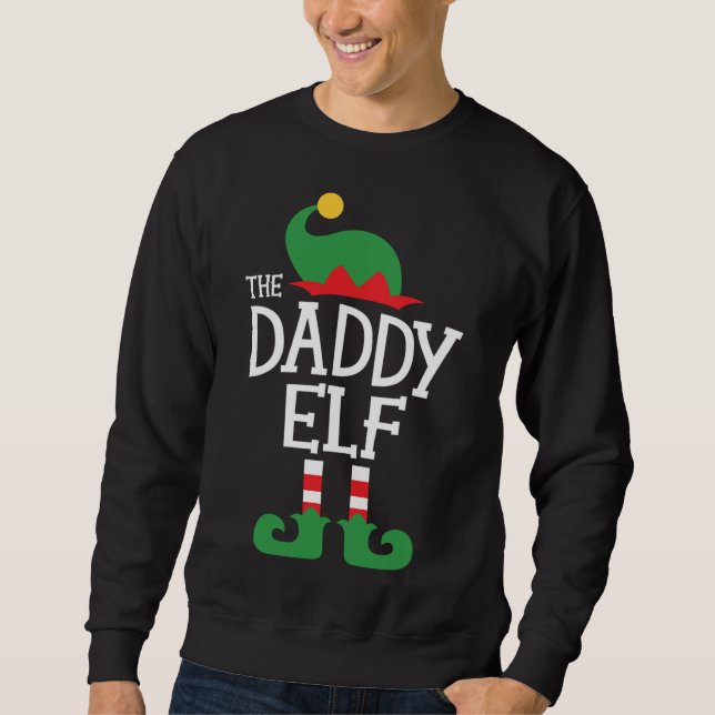Moletom Pai Elf Família Natal Correspondente (Frente)