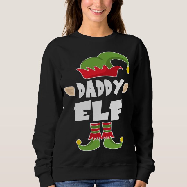 Moletom Pai Elf Squad Pai Natal Elf Costume (Frente)