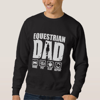 Moletom Pai Equestre Engraçado Cavaleiro Cavaleiro Padre H