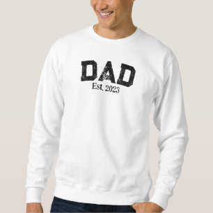 Moletom Pai Est. 2023 Sweatshirt Personalizada