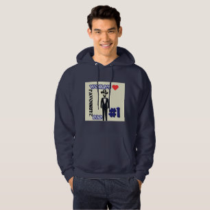 Moletom Pai favorito nº 1 Hoodie Marinho do mundo