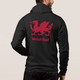 Moletom Pai galês, Dragão Vermelho e País de Gales, bandei