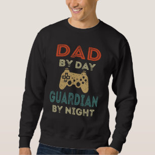 Moletom Pai Gamer Masculino Pai de Dia Guardião à Noite J