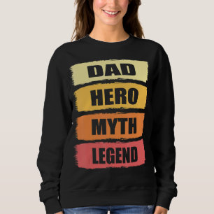 Moletom Pai Hero Mens Legenda Melhor Dia de os pais Pai