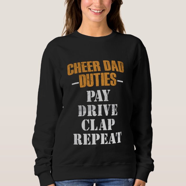 Moletom Pai Mais Cheio Paga Cheerleader Engraçado (Frente)