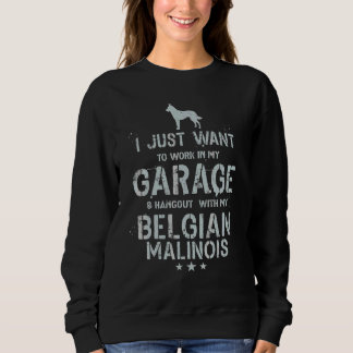 Moletom Pai Malinois Belga Garagem Homens Penduram