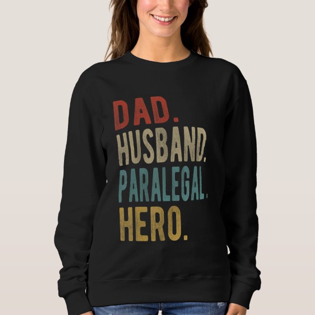 Moletom Pai Marido Herói Paralegal Masculino (Frente)